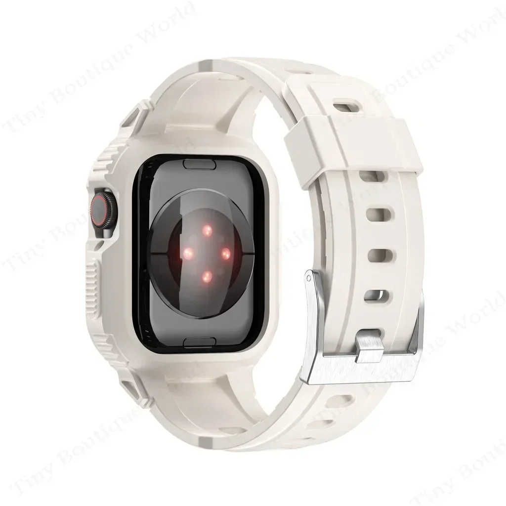 Pasek do Apple Watch Ultra 49 mm 45 mm 44 mm 41 mm 40 mm Silikonowy pasek do bransoletki ochronnej Iwatch Series 8 7 6 Se 5 4