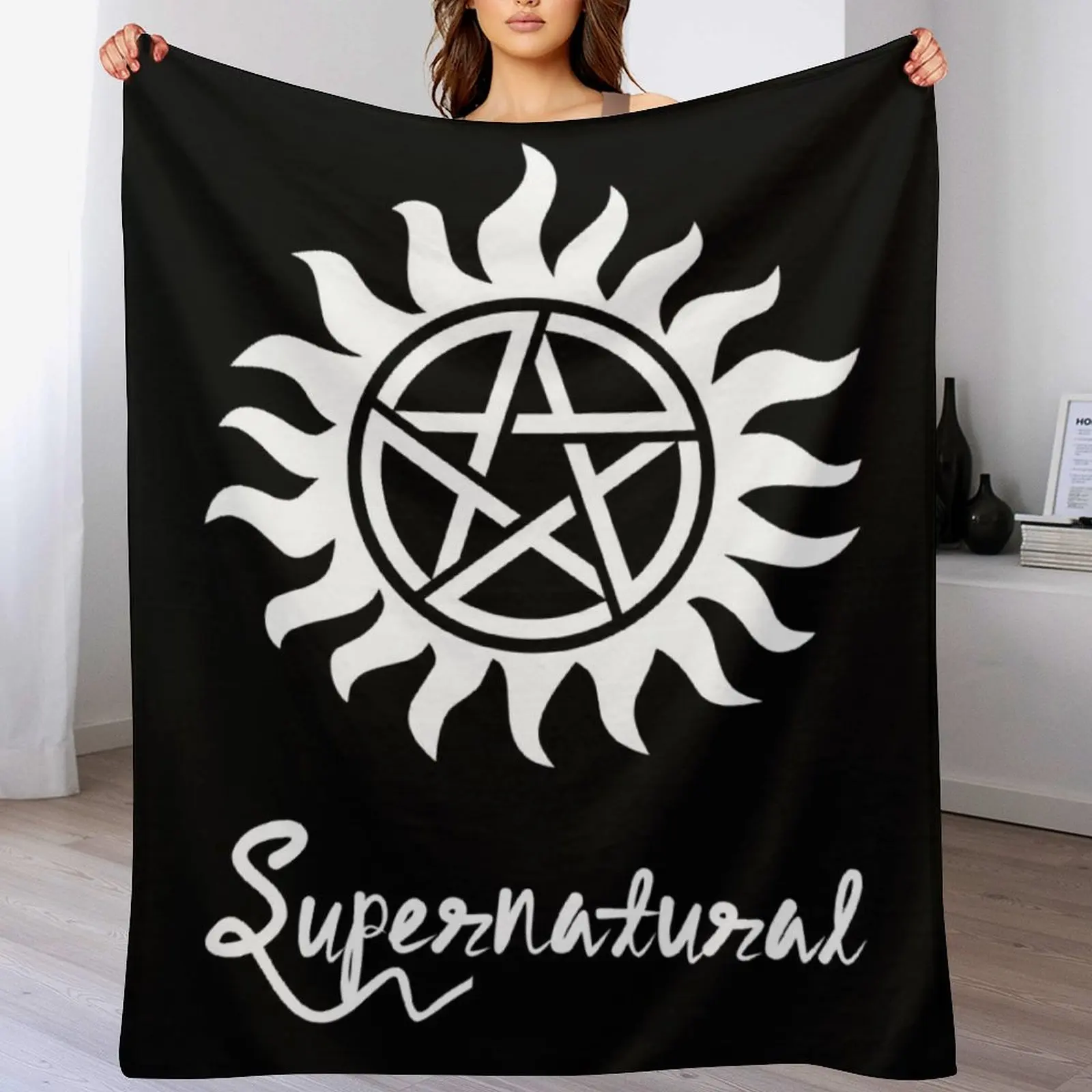 

supernatural wall art Throw Blanket blankets and throws cosplay anime Sleeping Bag Hairys Blankets