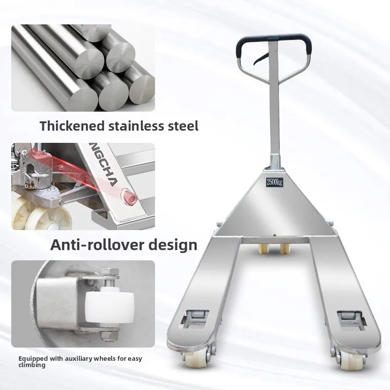 CXX stainless steel manual hydraulic forklift corrosion resistant waterproof rust proof truck