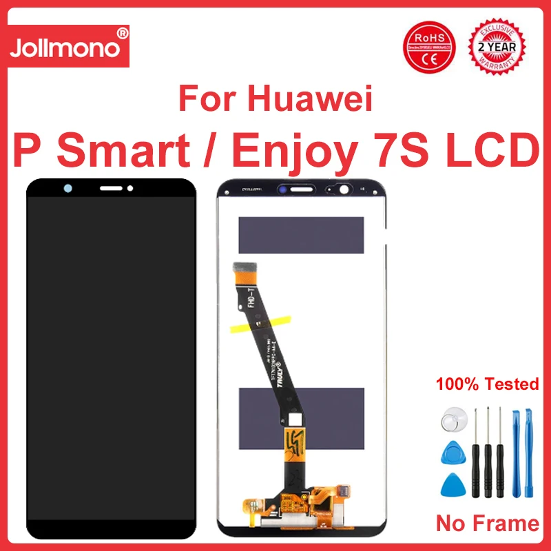 Imagem -03 - Testado Lcd Touch Screen com Frame 5.65 Display para Huawei p Inteligente Montagem Digitador Huawei Desfrutar de 7s Apto para lg La1 Lx1 L21