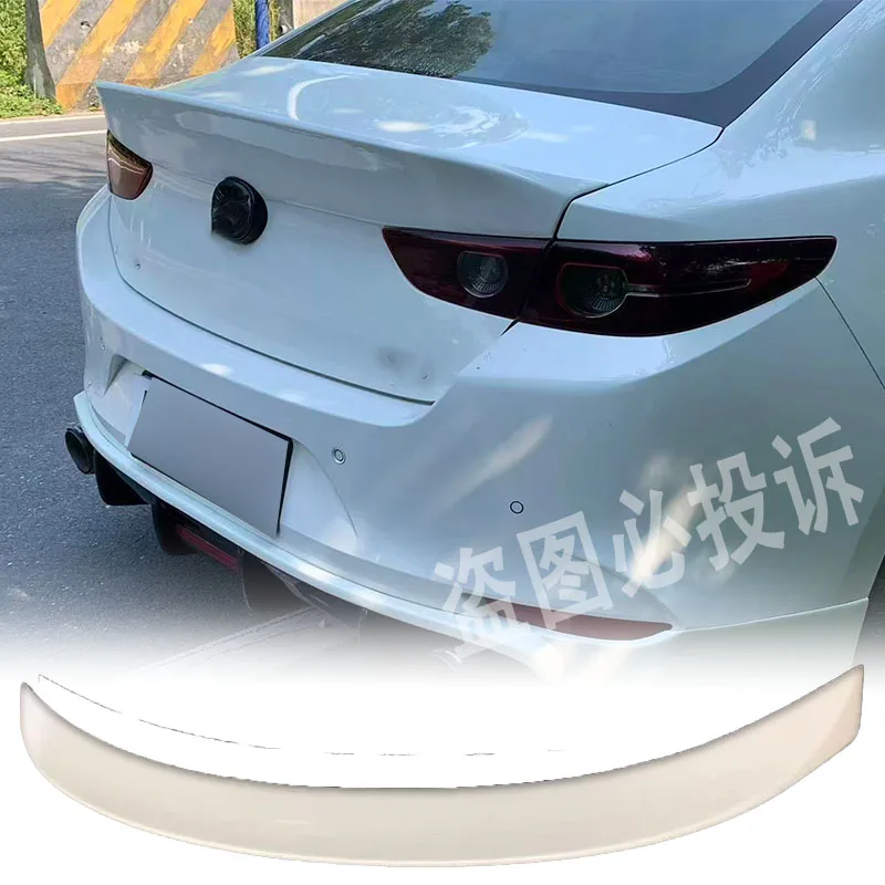 Suitable for Mazda 3 Axela 2020-2025 GT style R style high-quality ABS plastic unpainted spoiler trunk wing spoiler body kit