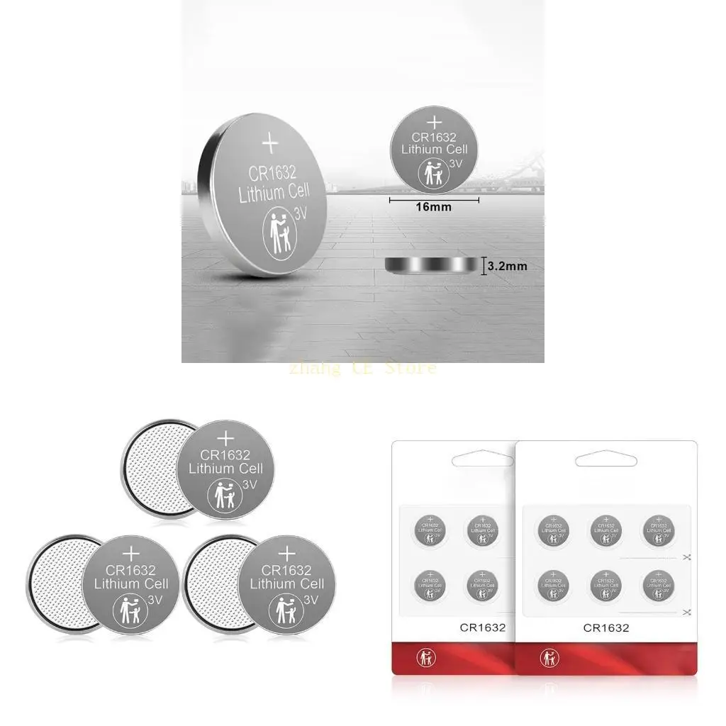 

M5TD 6 COUNT CR1632 Батареи кнопок 3V для часов и небольшой электроники