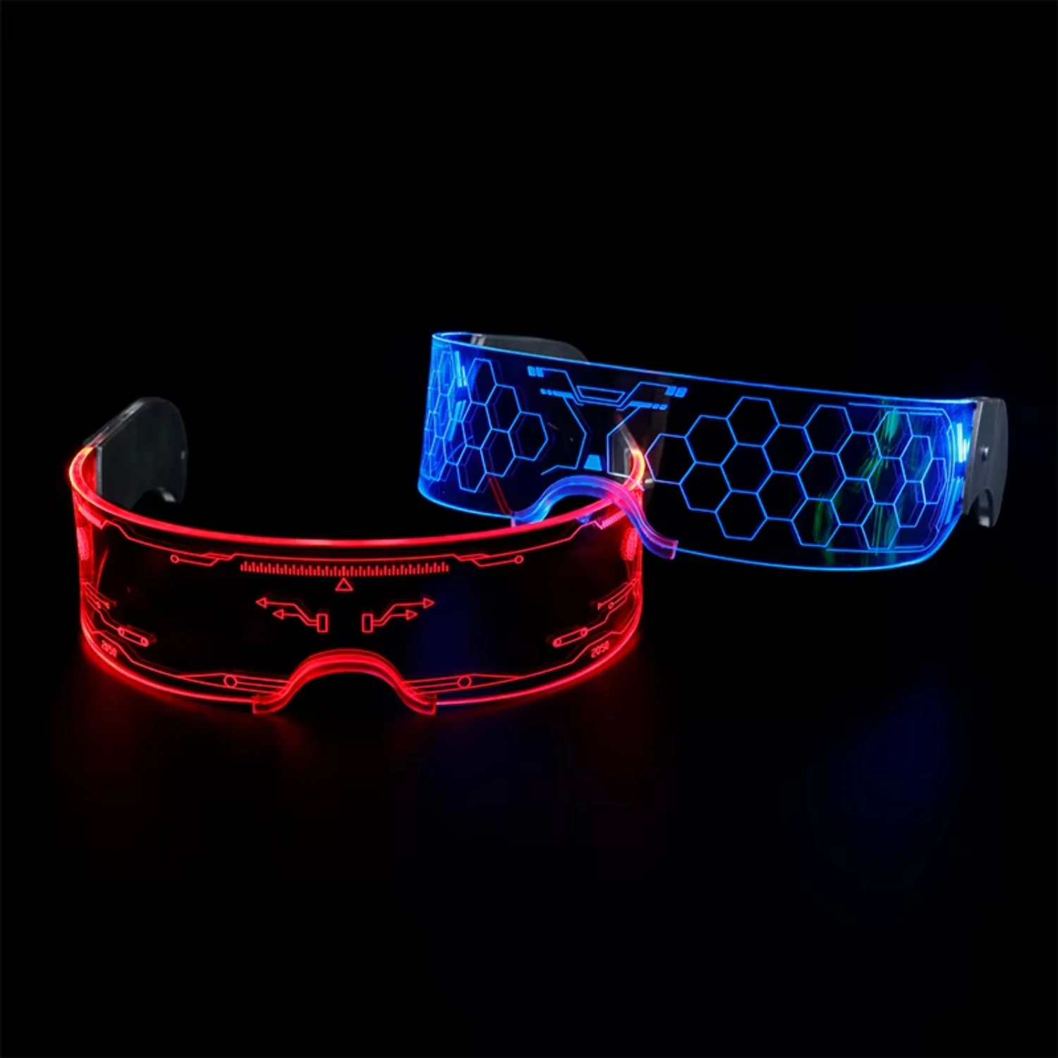 Party Favor Funny Cool LED Rave Sunglasses LED Technology Glasses