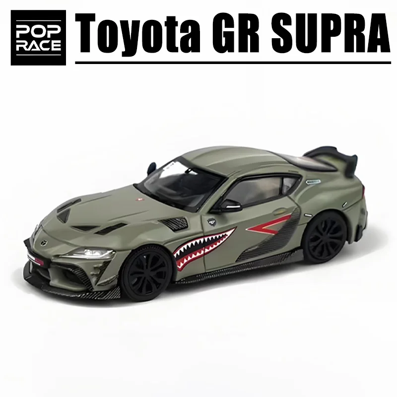 POPRACE 1/64 Toyota GR SUPRA DARWIN PRO 66G NWB Legering Speelgoed Motor Diecast Metaal Model Gift