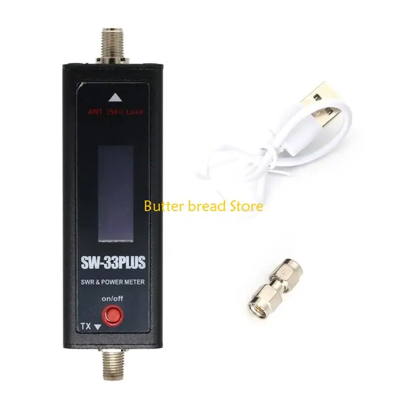 W89C Digital SWR&Power Meter VHF UHF StandingWaves Meter 125-525Mhz Walkie Talkie