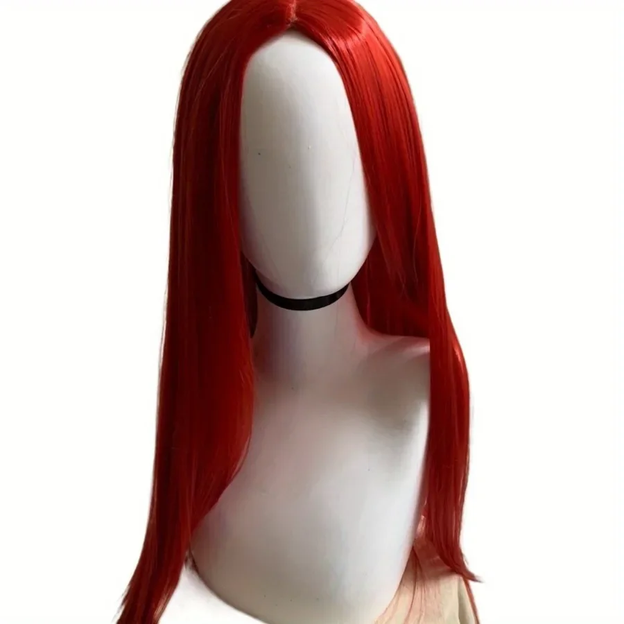 

Anime Cosplay Wig Synthetic Halloween Horror Night Party Costume Cosplay Wigs Red Medium Long Straight Hair For Female