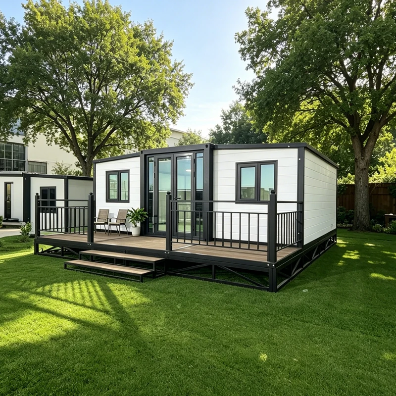 Prefabricated Modular Container House 20ft CE Certified Eco-friendly Apartment Workers Expandable Hotel Use Hurricane Proof