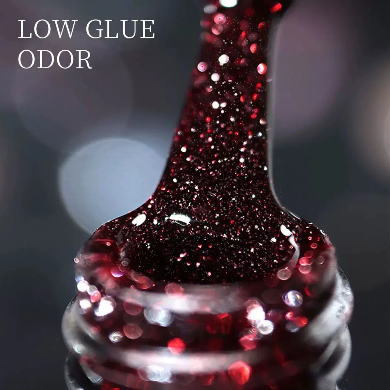 MIANEL 2026 Sparkling Cherry Red Glitter Gel Nail Polish Fall/Winter Collection Brightening Versatile Mallard Color for Nail Art