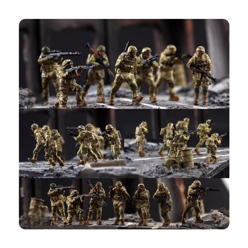 

Масштабная модель 1:72 из смолы: 7 украинских перезаряженных боевых команд, подходящие для сцен с танками и вертолетами, коллекционный декоративный элемент для демонстрации