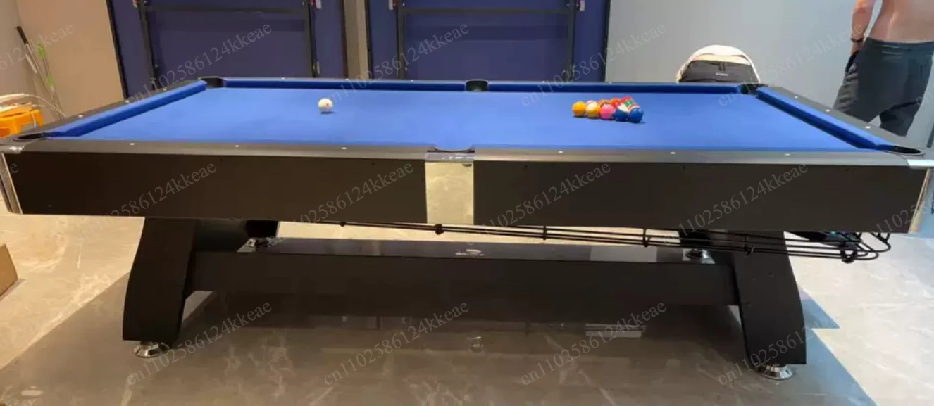 4-in-1 Multi Game Pool Table, Indoor Household Multi-functional Table, 2-in-1 American Black Eight Billiard & Table Tennis Game