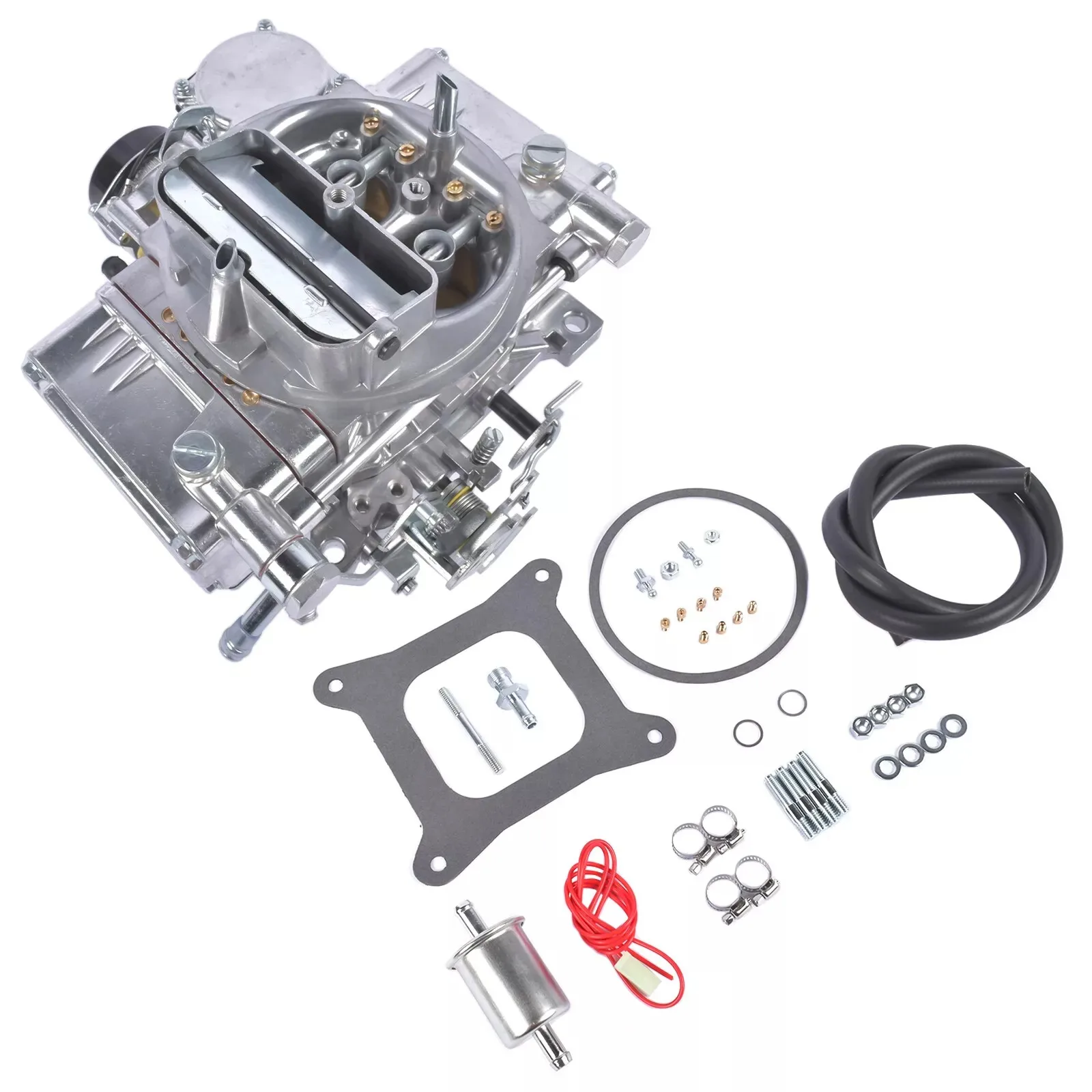 

New Aluminum 750 CFM 4-Barrel Carburetor Electric Choke Vacuum Holley 4160 2 Circuits Carb 0-80459SA
