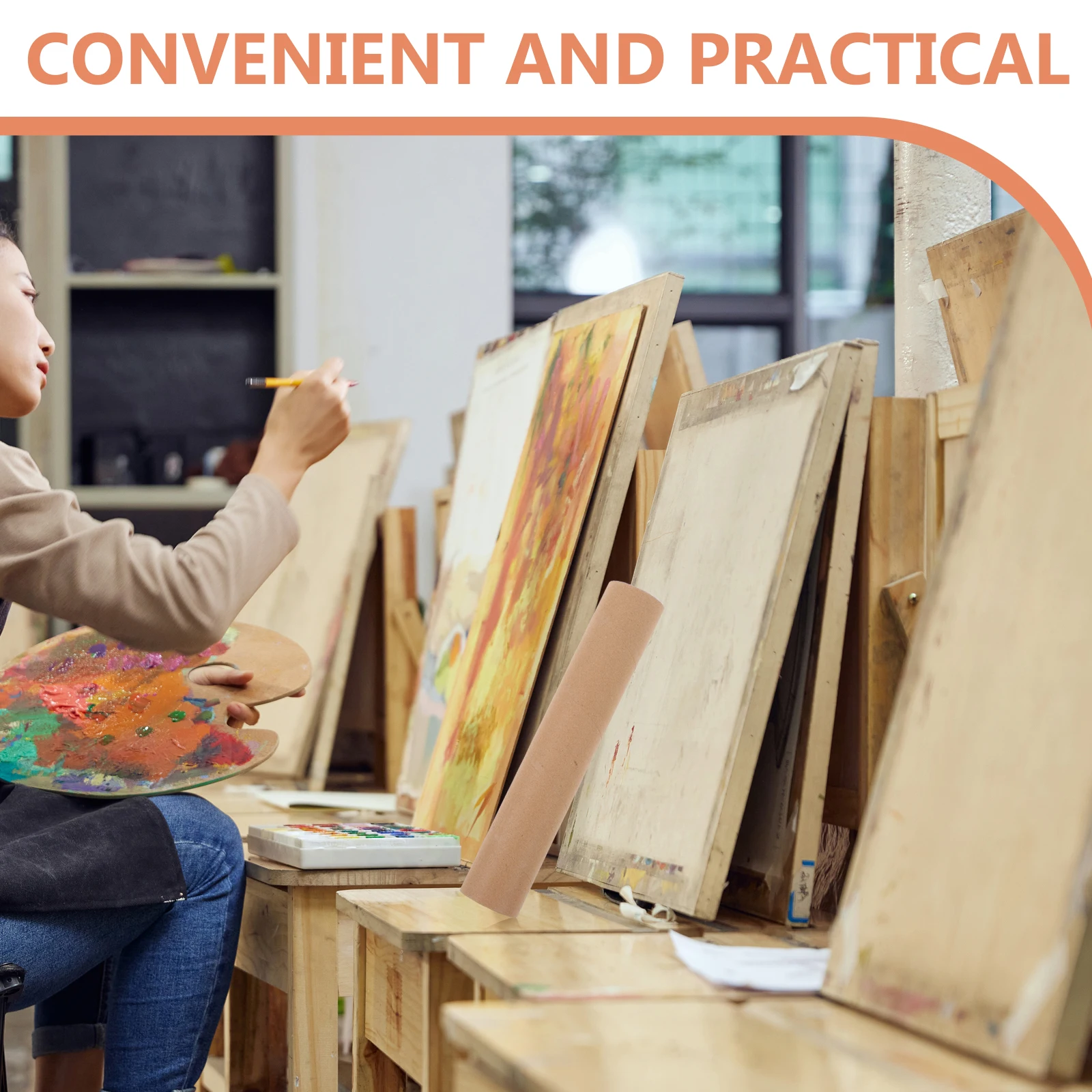 10pcs Cardboard Tubes 30x5cm Kraft Packing Supplies for Calligraphy Painting Storage Shipping Materials