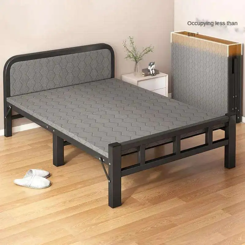 #Modern Vintage Design Durable Foldable Iron Rollaway Bed Frame for Indoor/Outdoor Use in Hotel