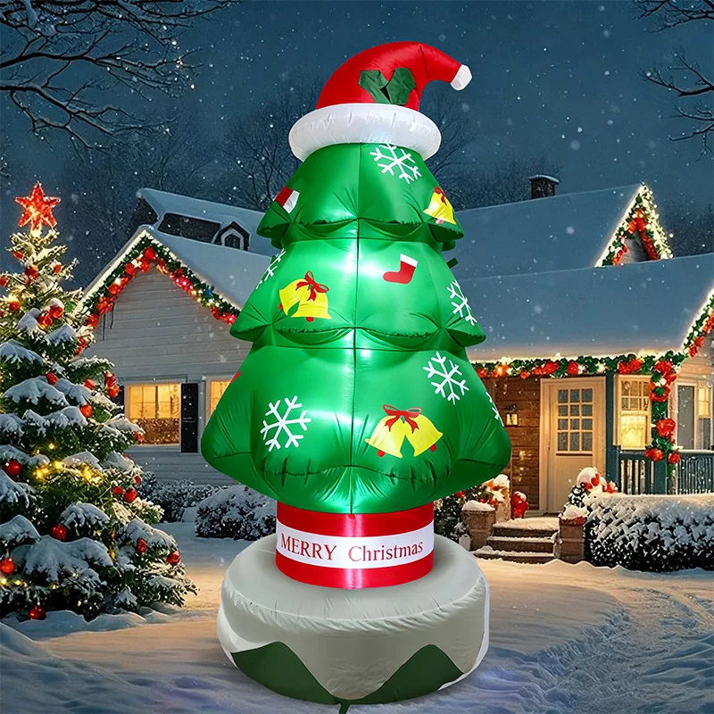 

2.1M 7FT Christmas Tree Inflatable LED Lights Holiday Party Outdoor Yard Garden Decorations Ornaments