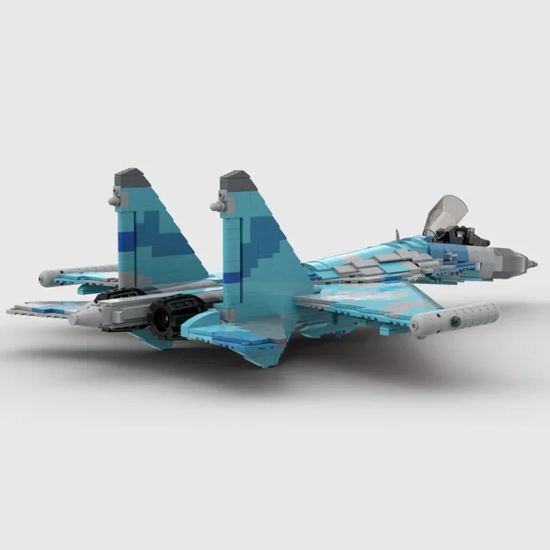 Moc Building Bricks Military Model Su-35 Red 04 Fighter Technology Modular Blocks Gifts Toys For Children DIY Sets Assembly