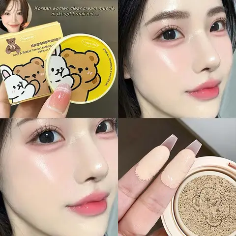 모이스춰 라이징 컨실러 에어 쿠션 파운데이션 크림 라이트 천연 방수 밝게 하이 커버리지베이스 메이크업 화장품