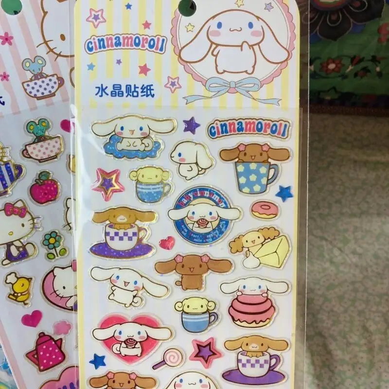 موكا سينامورول لينة لاصق ملصق مرحبا كيتي ليتل توينستارز بريق مصاصة ثلاثية الأبعاد كوب دفتر لتقوم بها بنفسك لاصقة تزيين لعبة #2