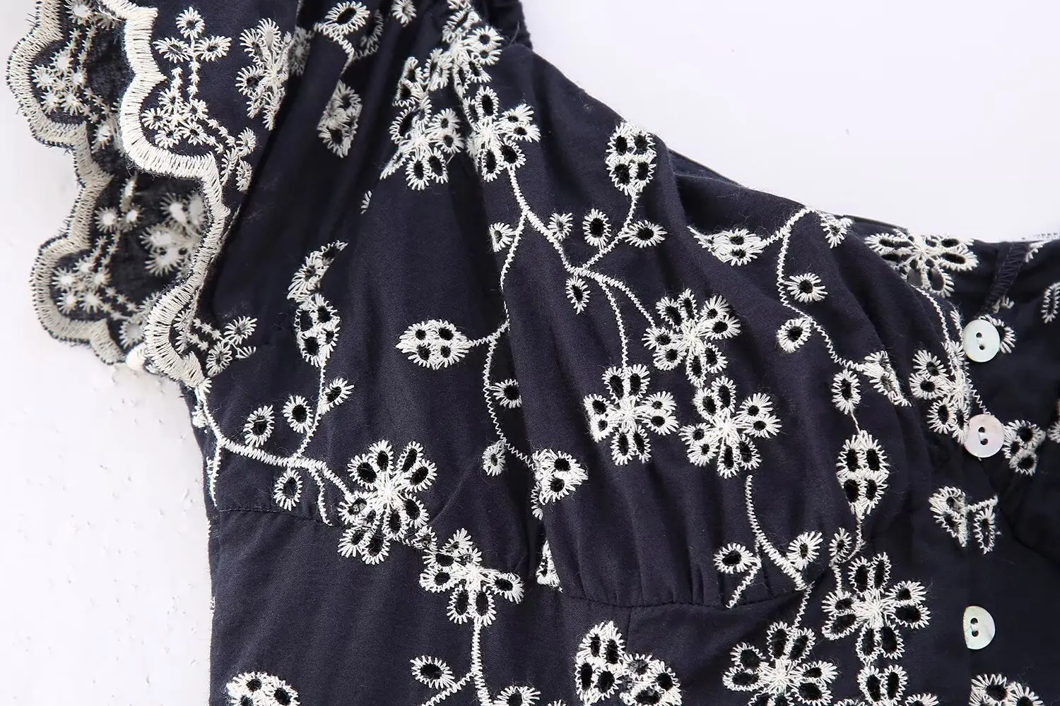 KONDALA Chic Sexy 2025 Summer Embroidery Woman Dress Single Breasted Holiday Long Dress Slim Sleeveless Female Midi Vestidos