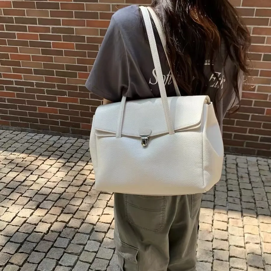 2026 Fashion PU Leather Women's Shoulder Bag Crossbody Bag Flip Cover Handbags for Women Luxury Female Large Capacity Tote Bag