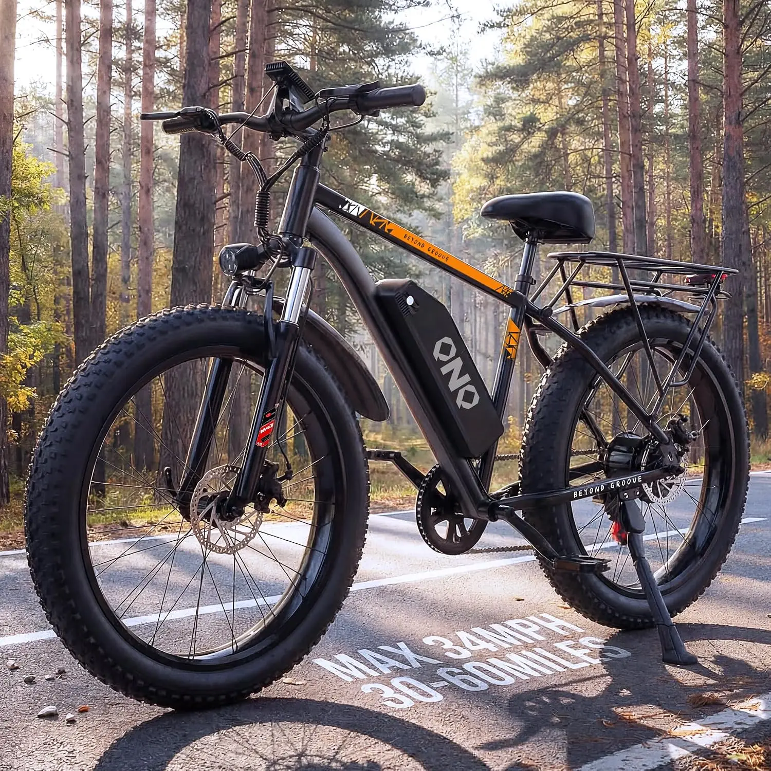 Electric Bike for Adults, 2000W Peak Ebike, 34MPH 60Miles Electric Mountain Bike, 26" Fat Tire Electric Bicycle with, Custom