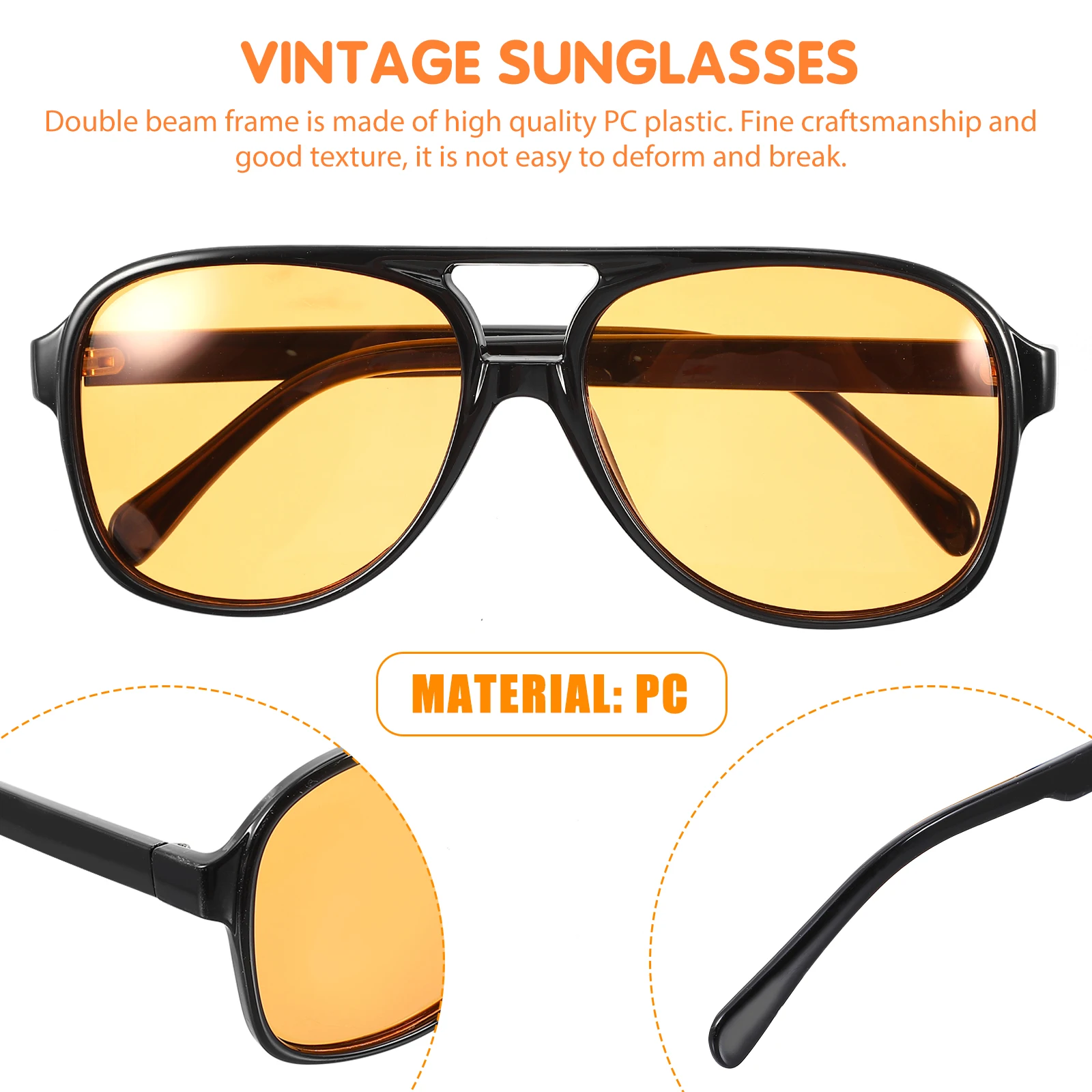 

Retro Sunglasses Vintage Eyewear Unisex Ergonomic Lightweight Durable Polarized Lenses Frameless Stylish Outdoor Gifts