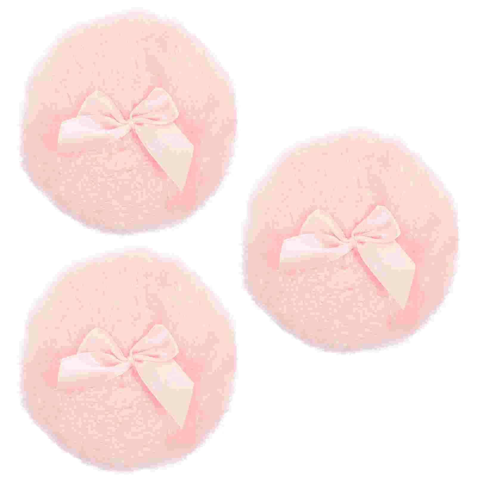 3 Stück Puder quasten für Gesichts Make-up Entferner Pads Baby Fliege After-Bath wieder verwendbar