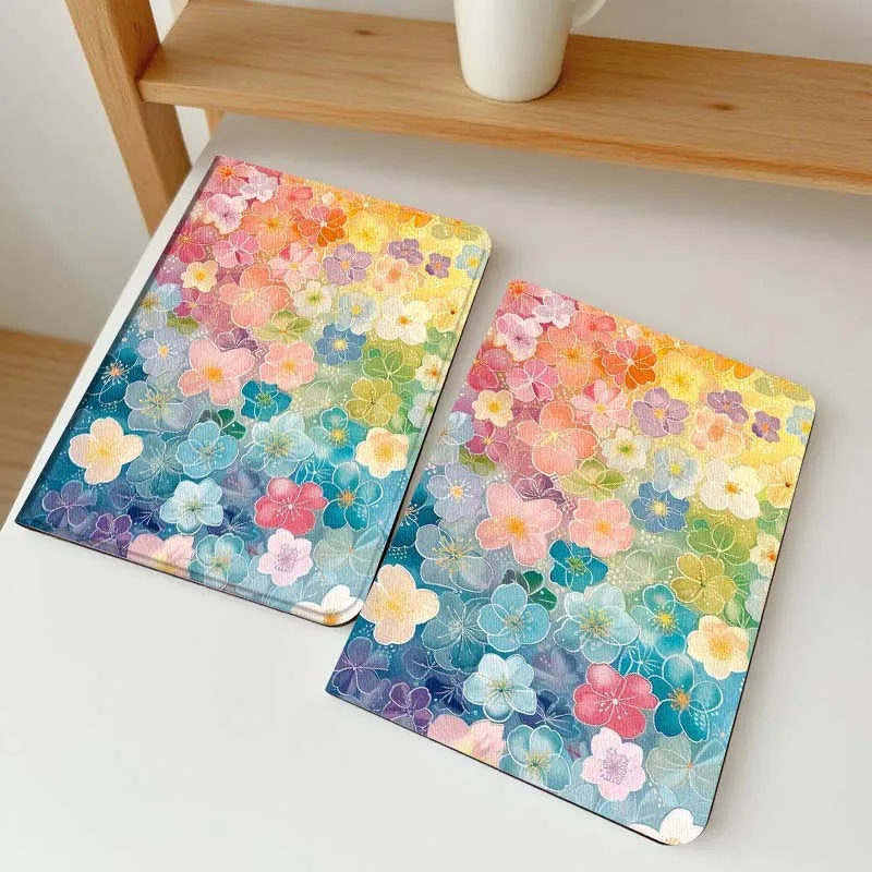 

Yellow Purple Floral Pattern For Vivo IQOO Pad2 Pad3 Pad5 Air SE Pro 12.1 12.3 13 11.5 11 inch Tablet Case