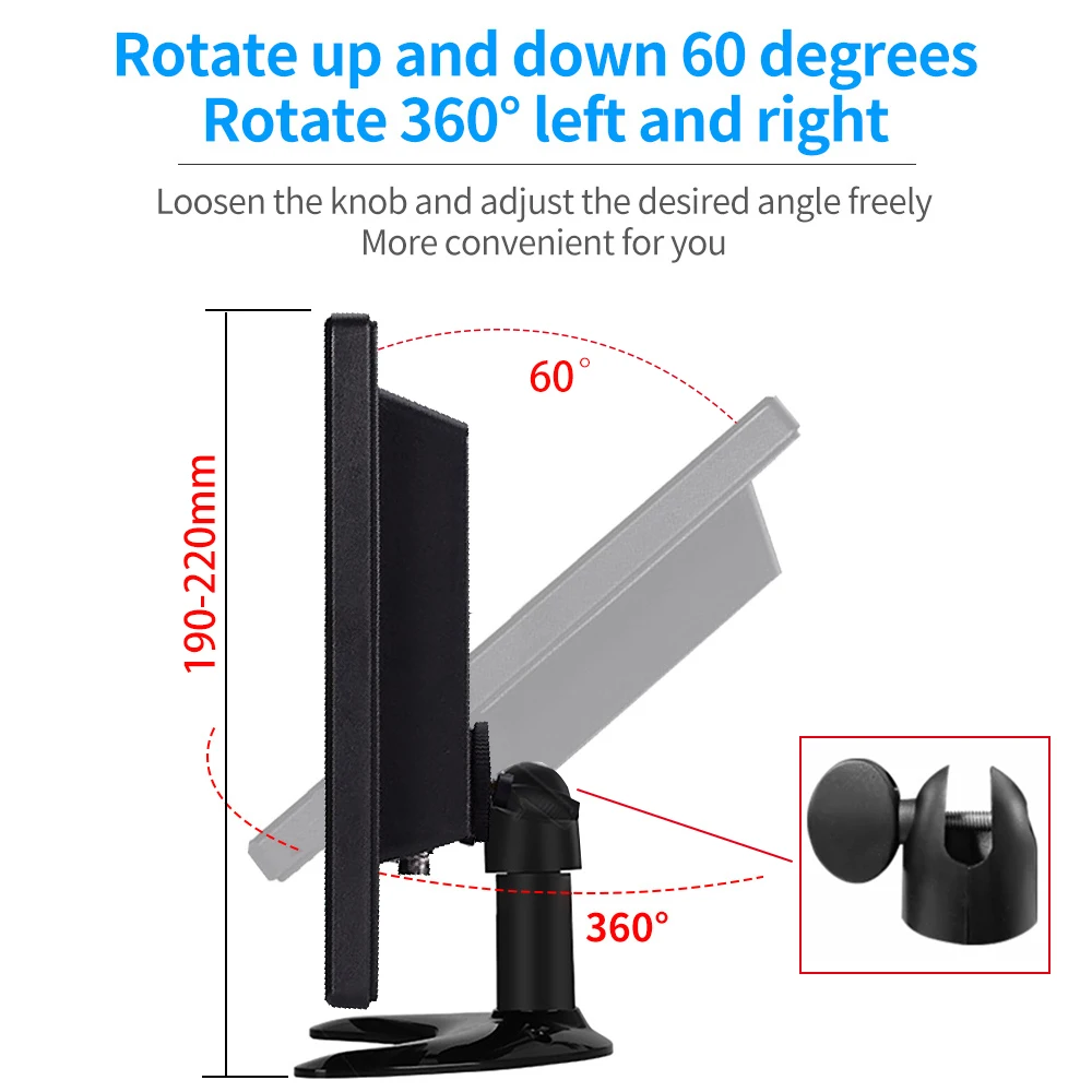 13.3 inch Small Monitor 1366X768 Mini PC Monitor with HDMI VGA AV BNC USB Intput for Laptop PS4 Xbox Computer Monitor