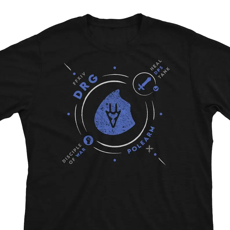 DRG Life - FFXIV Inspired Dragoon Dps Job FF14 MMO Gamer Gift Unisex T-Shirt or Hoodie