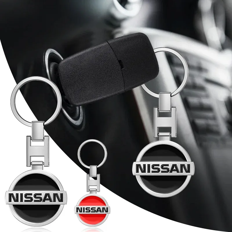 1Pc Car Key Chain Keyring Pendant Metal Keychain Holder Accessories Stickers For Nissan Nismo Tiida Sylphy Teana X Trail T30 T32