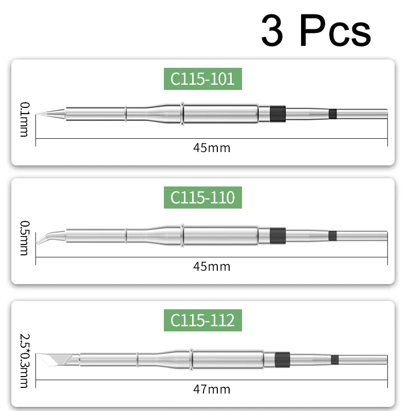 C115 soldering tips C115-101 110 112 Universal JBC NT115 NP115 NA115 Replacement  Welding Tips