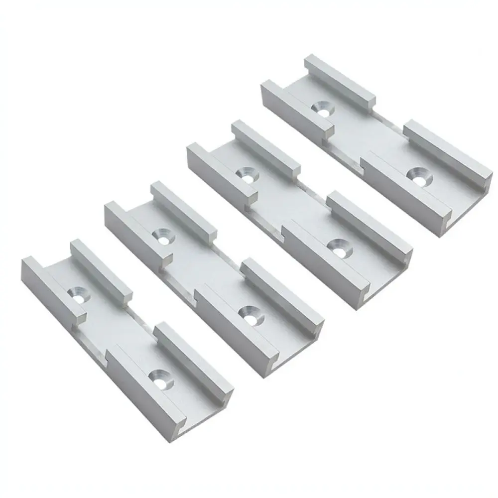 30mm Rail Connector Slider Aluminum Alloy Woodworking T Slot Miter Jig Guide Block Precision Tool For Saw Routing