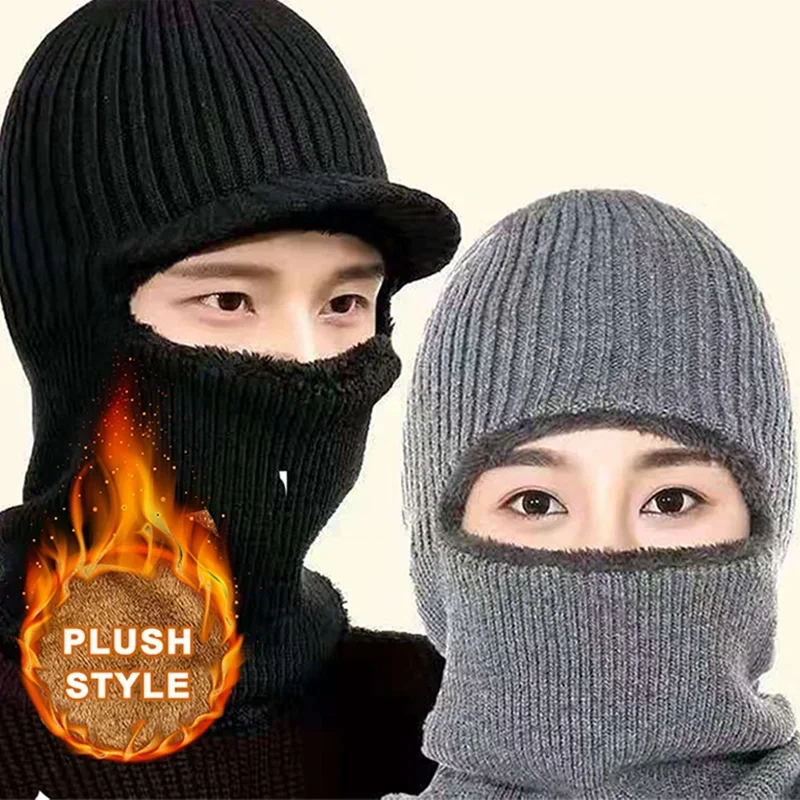 Fashion Soft Knitted Neck Warmer Sport Scarf Women Men Face Cover Winter Skating Running Warm Scarves Thick Cold-proof Collar