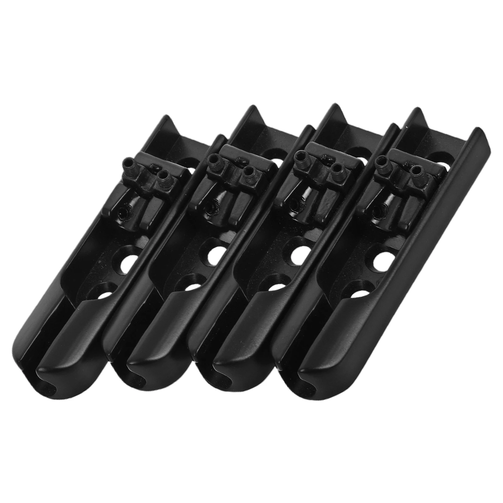 

4Pcs Bass Single Bridge Split Design for 4-String Electric Bass Guitar Replacement Parts Durable Stable Sound Quality