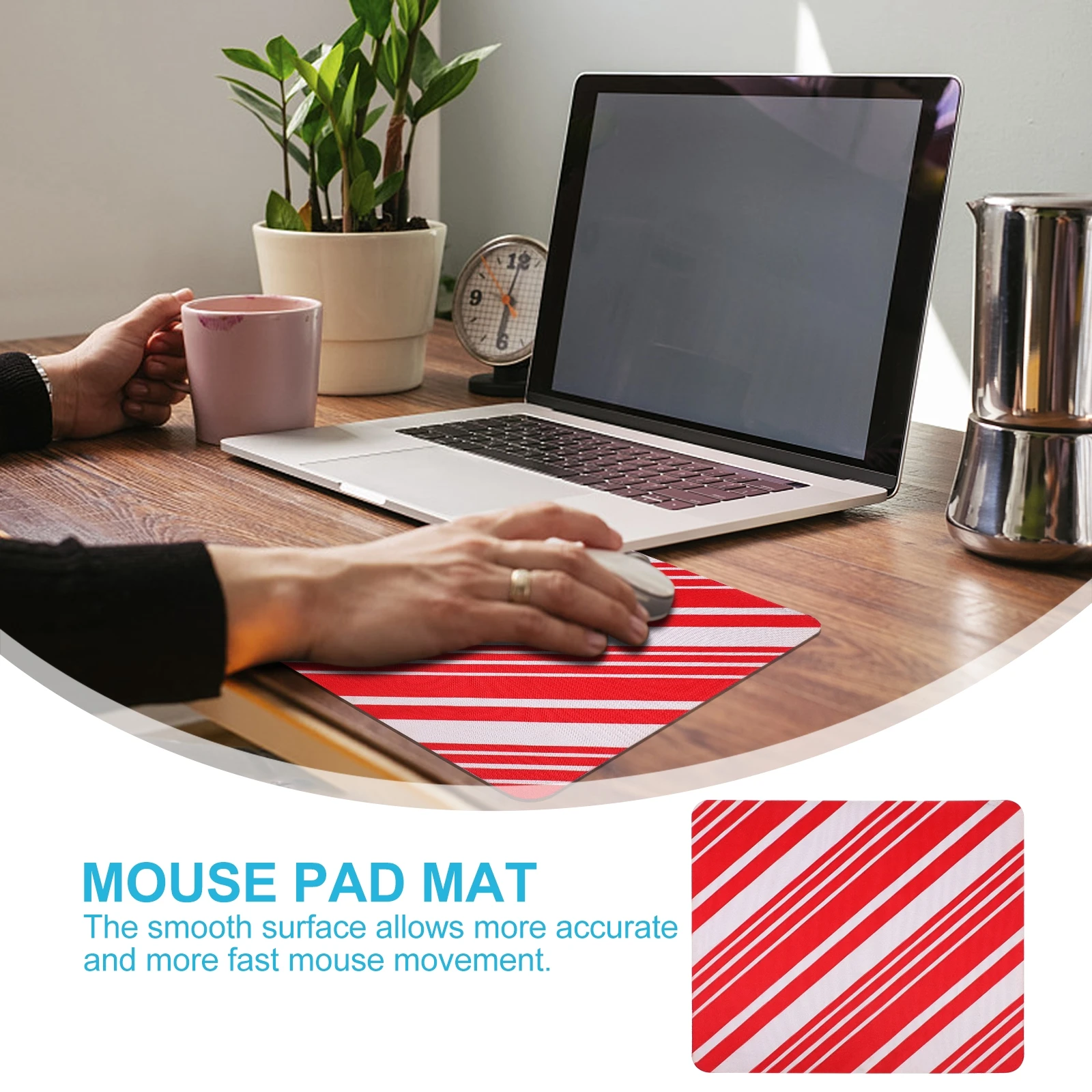

2 Pcs Mouse Mat Christmas Pattern Table Novelty Pad Abstract Art Funny Pads for Desk