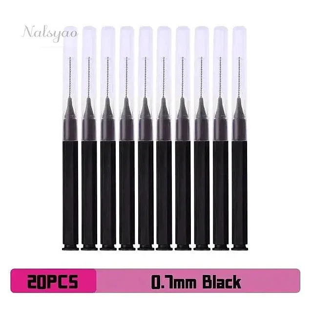 Interdental Brush 20Pcs Clean Tooth Braces Orthodontic Interdental Toothbrush Storage Box