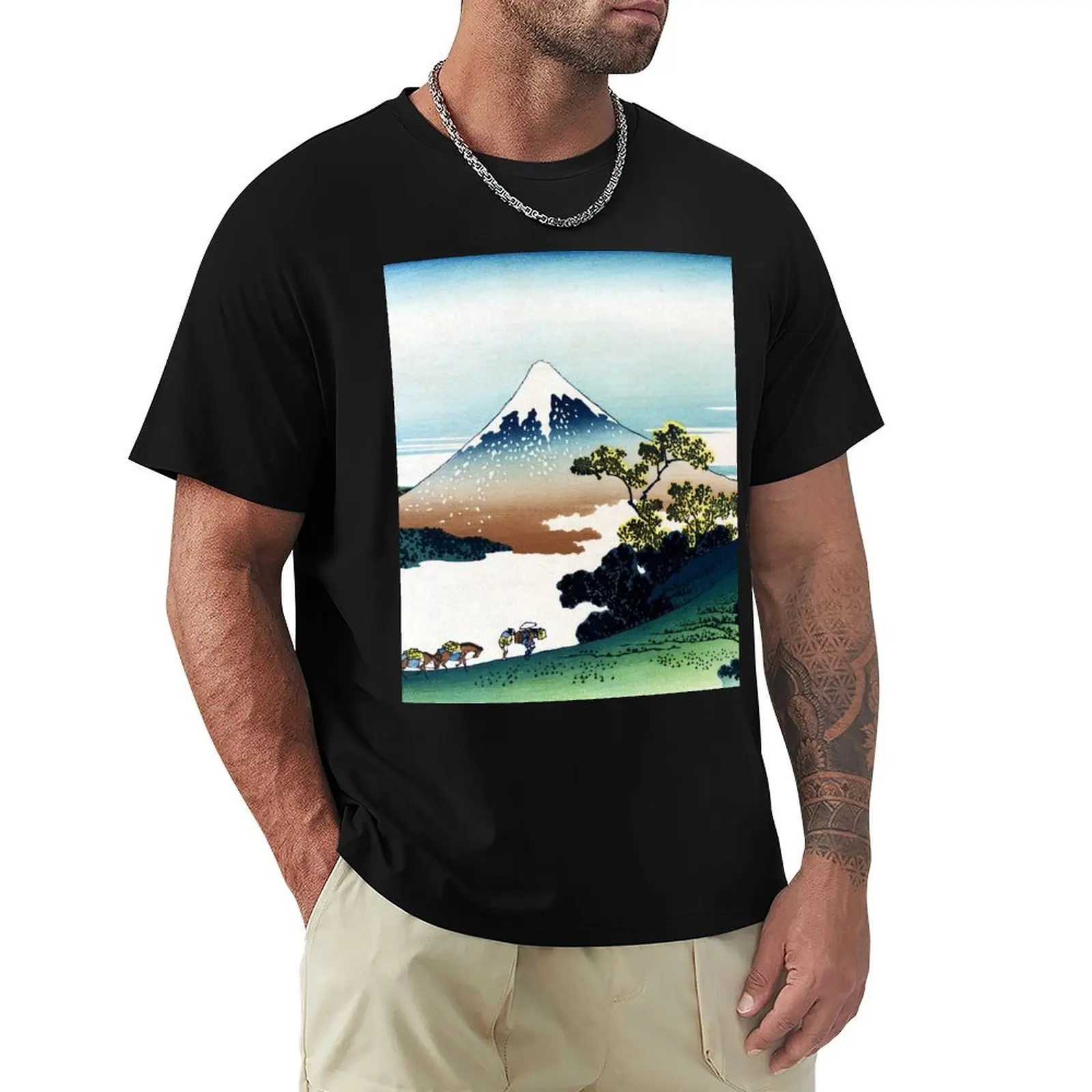 

The Inume Pass in Kai Province by Katsushika Hokusai T-Shirt boys animal print luxury designer sports fans mens t shirts pack