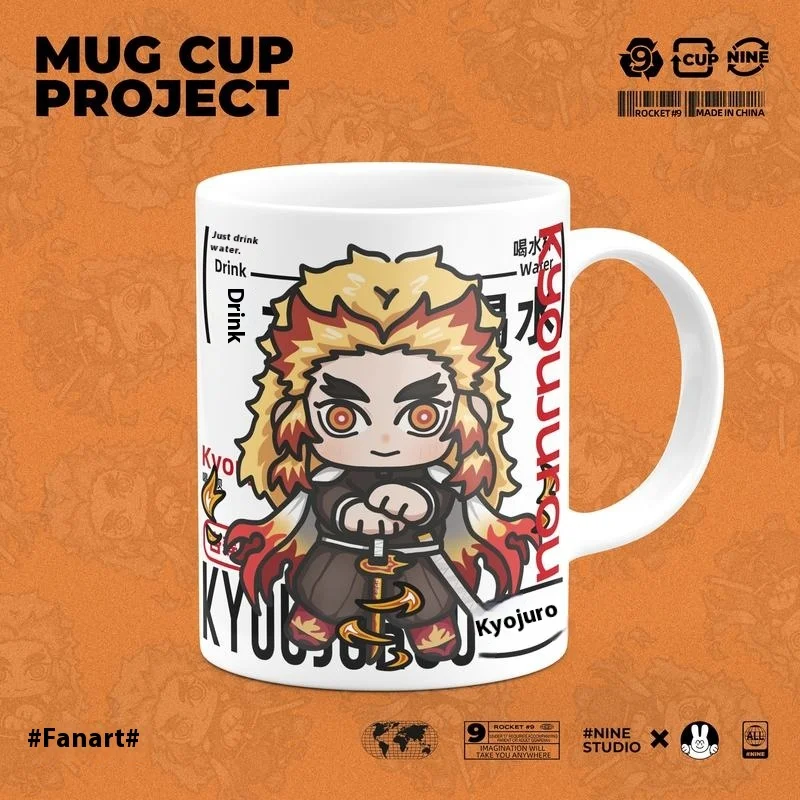 شيطان القاتل بليد كامادو تانجيرو كامادو Nezuko Kochou Shinobu Hashibira Inosuke Rengoku Kyojurou كوب ماء سيراميك لطيف الهدايا