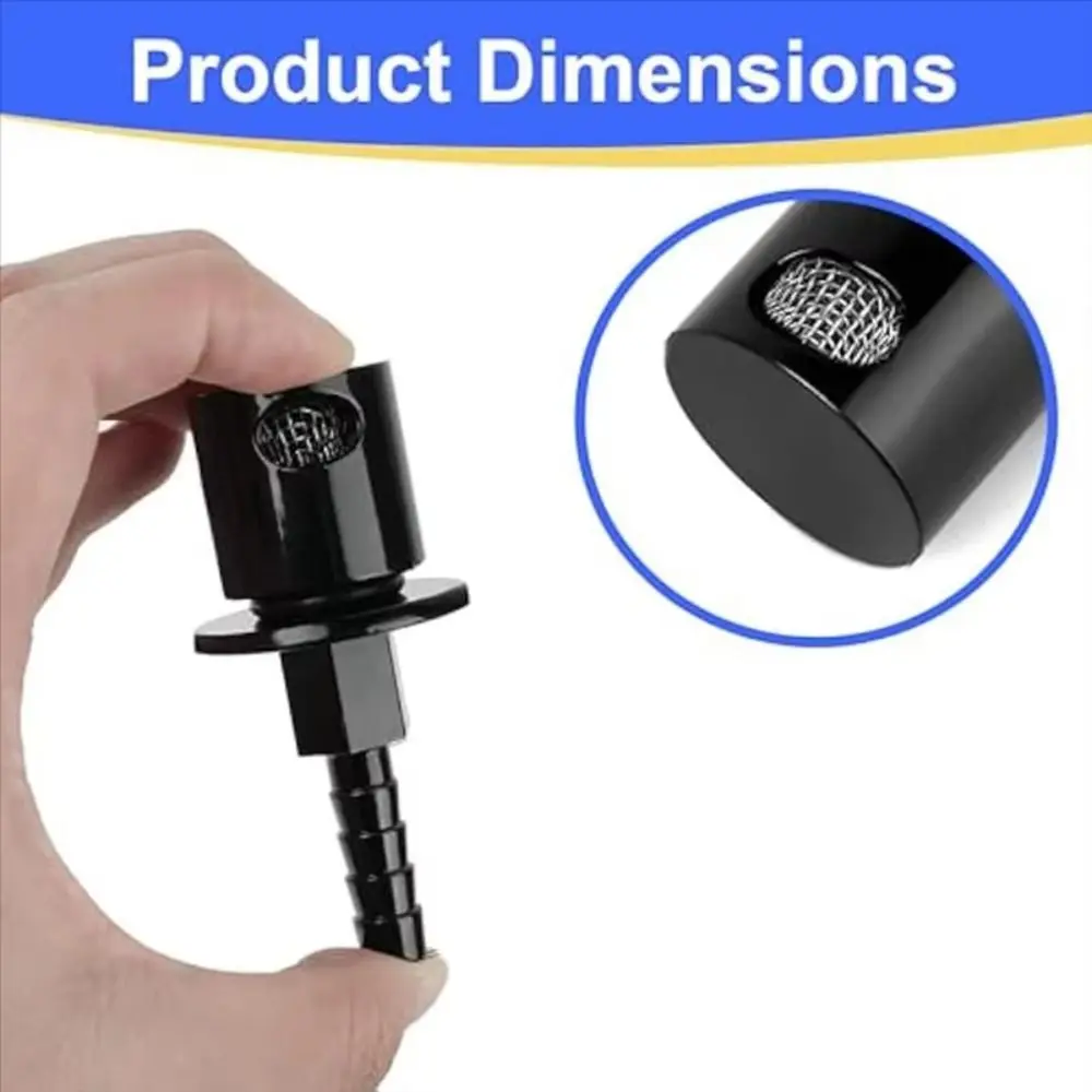 Solid Materials Fuel Tank Vent Valve Easy Install Practical Part Rolling Breather Check Valve Normal Air Circulation Steady Work