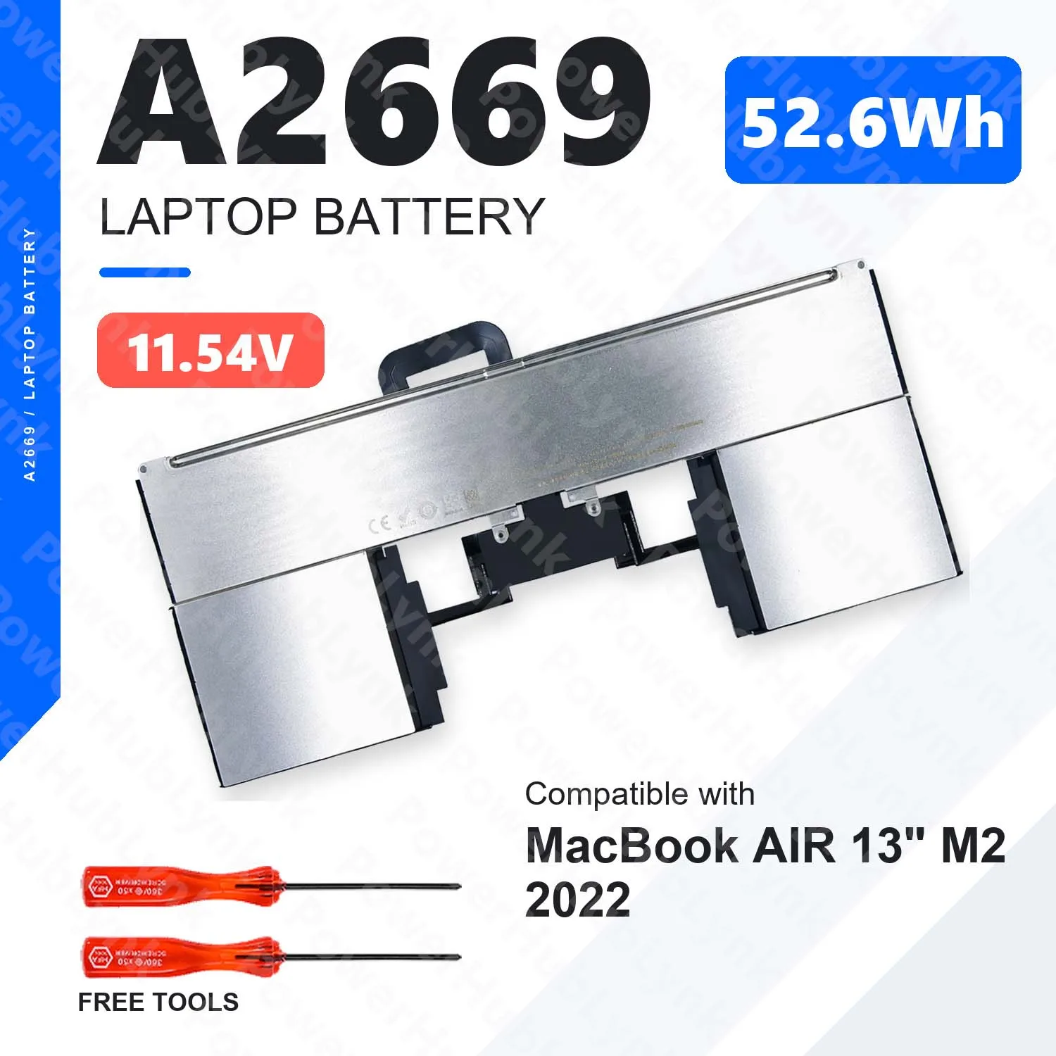 A2669 11.54V 52.6Wh Laptop Battery For Apple MacBook Air 13