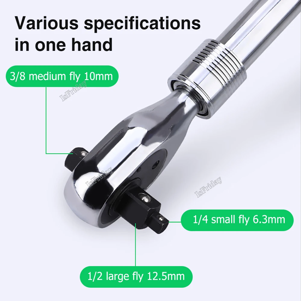 72 Tooth Telescopic Socket Ratchet Wrench For Automotive Repair Adjustable Head Ratchet Set Quick Release Wrench Manual Tool