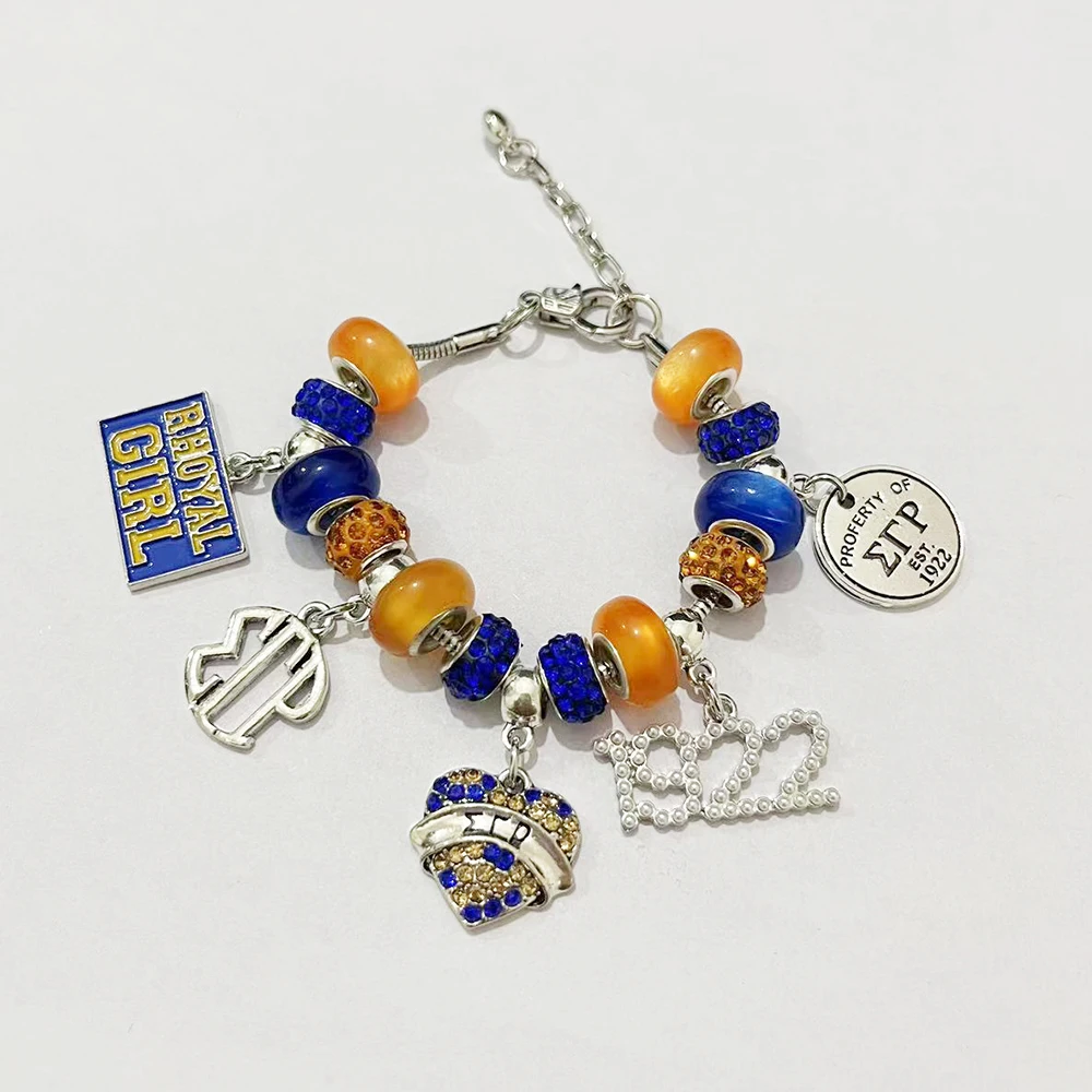 1922 نساء نادي نسائي خدمة الأخوة الحروف اليونانية سيجما غاما رو أساور المجوهرات الجميلة #4