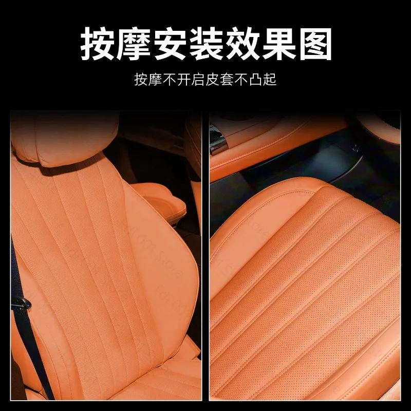 12-Point Pneumatic Car Seat Massager - Adjustable Lumbar & Waist Support, Built-In Air Pressure Massage System for Driving