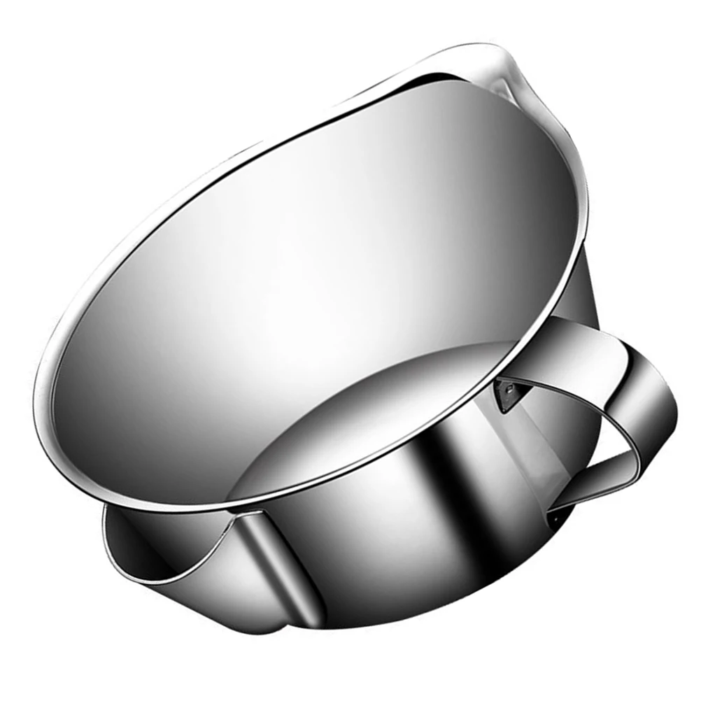 

Stainless Steel Oil Separator Kitchen Filter Bowl Strainer for Cooking Soup Grease Healthy Dish Liquid Seasoner Container