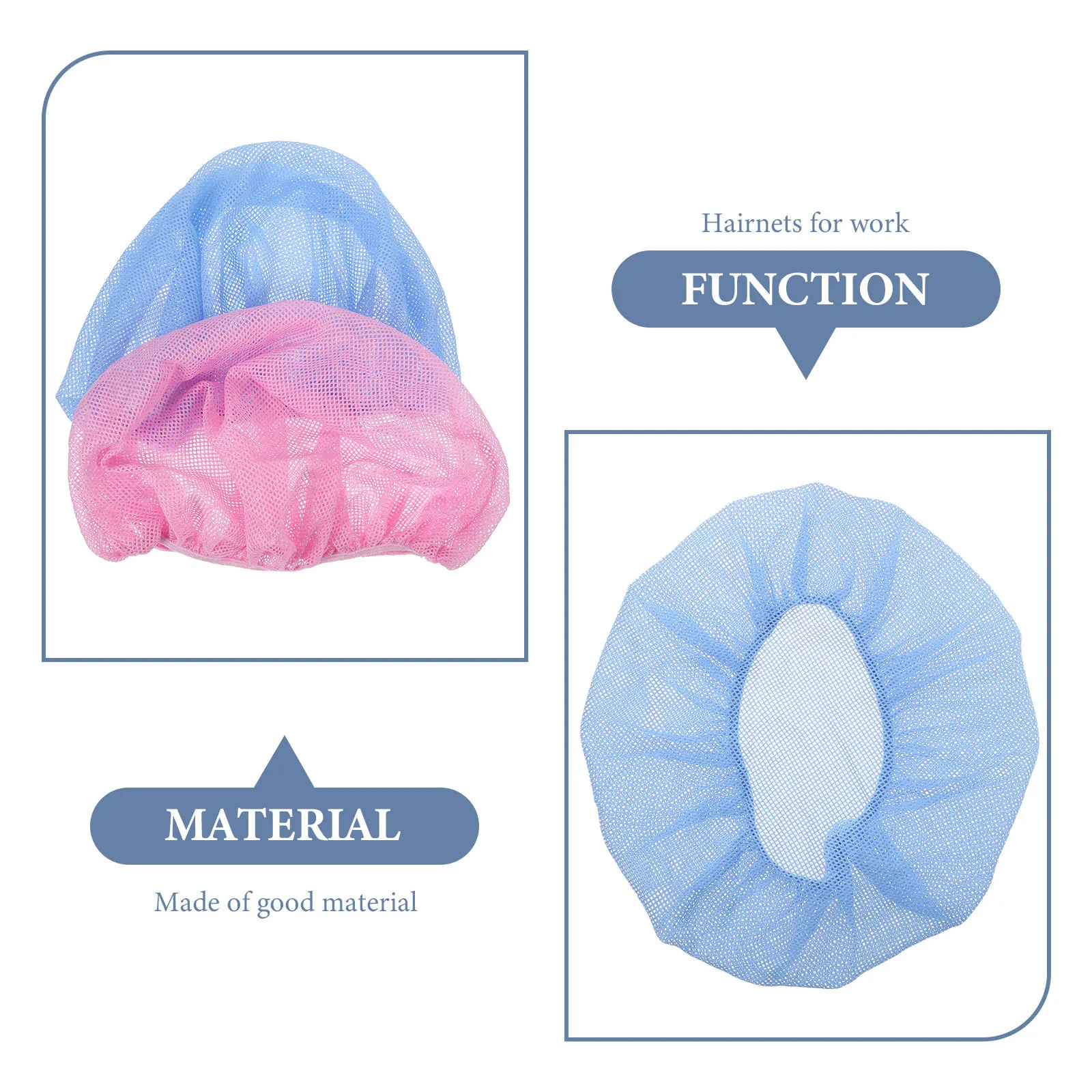 

4 шт., легкие сетки для волос шеф-повара, дышащие рабочие шапки для приготовления пищи, кухонные шапки для общественного питания, шапка для повара, рабочая шапка
