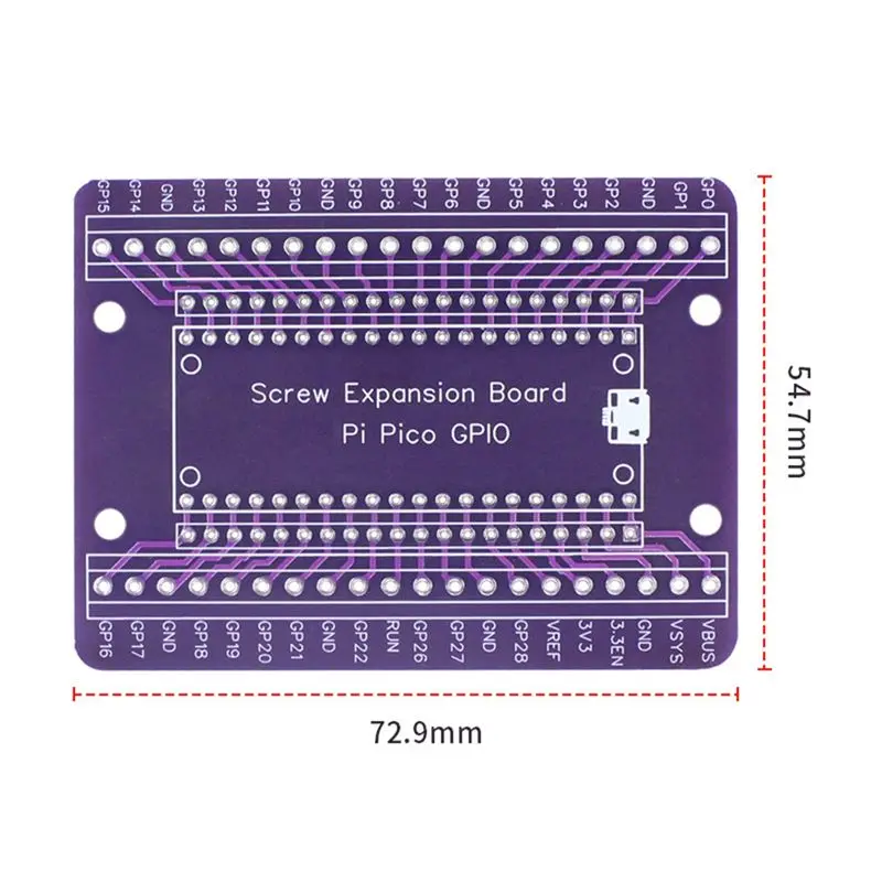 L77A For GPIO Expansion Board Picow Terminal GPIO Interface Module Onboard Male and Female Pins(Not Welded)