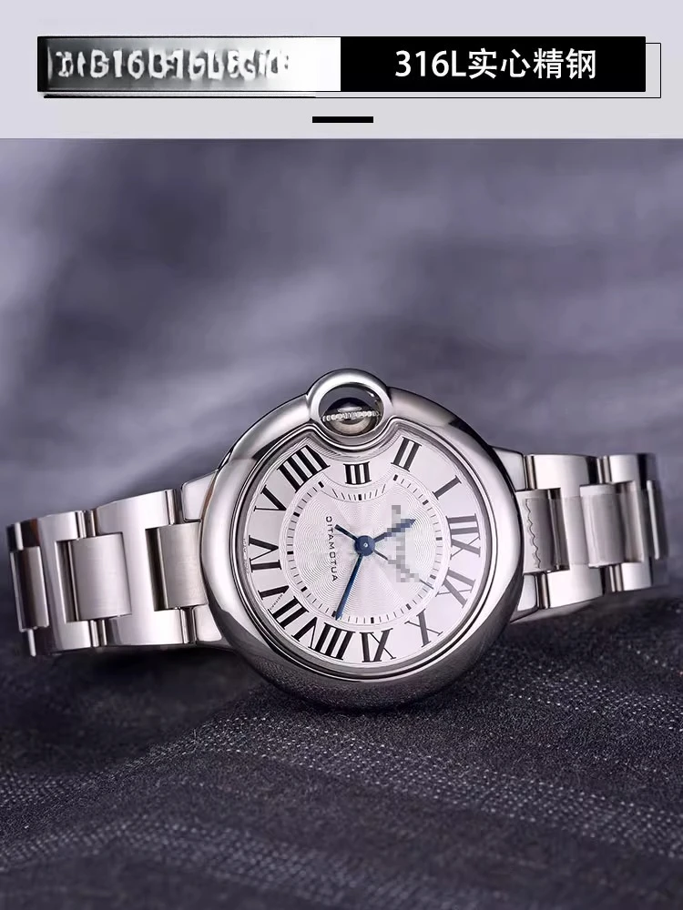 مناسبة لساعة كارتييه بالون أزرق مع حزام فولاذي لخزان لندن يجب أن يكون سوار للرجال والنساء 14mm16mm 18mm 20mm 22mm