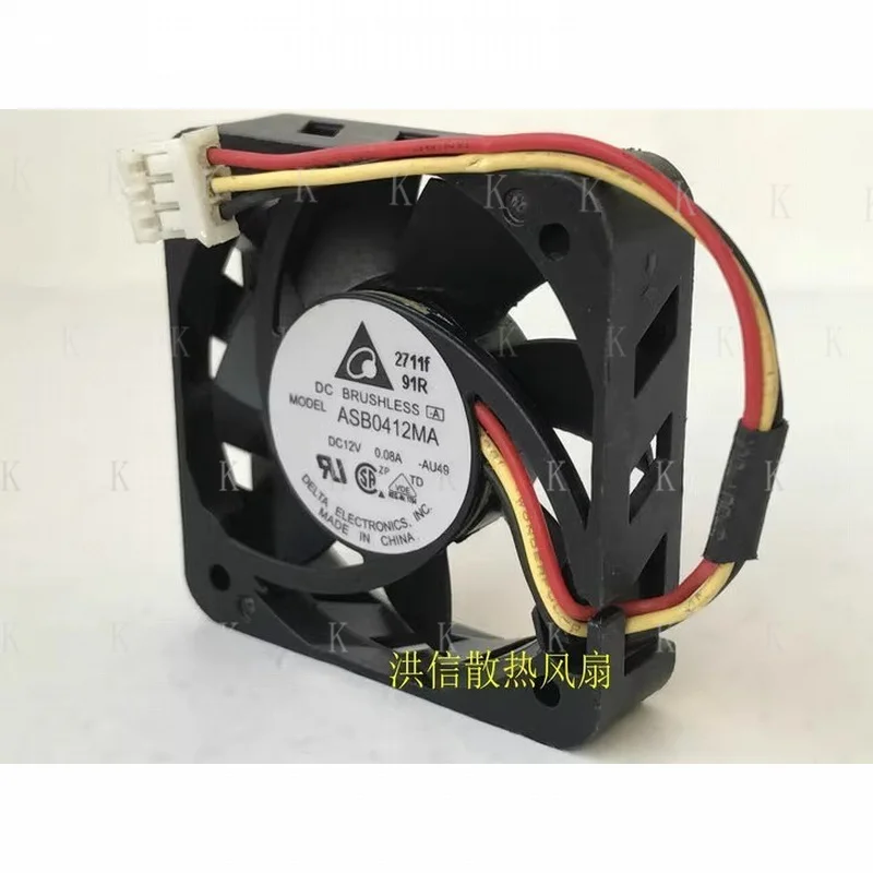 C  FOR 1PCS Delta ASB0412MA DC12V 0.08A 40*40*10MM 3-Pin Mute Cooling Fan