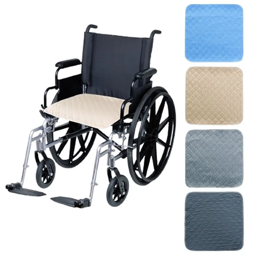 Washable Wheelchair Seat Cushion Leak-proof Non-slip Chair Cushion Soft Solid Color Baby Stroller Cushion Elderly Adults