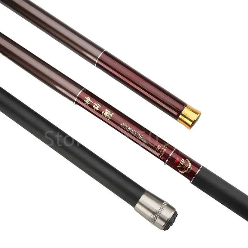 Super Light Super Hard Super Short Stream Hand Pole Carbon Fiber Casting Telescopic Fishing Rod Hook 7.2/8/9/10/11/12m